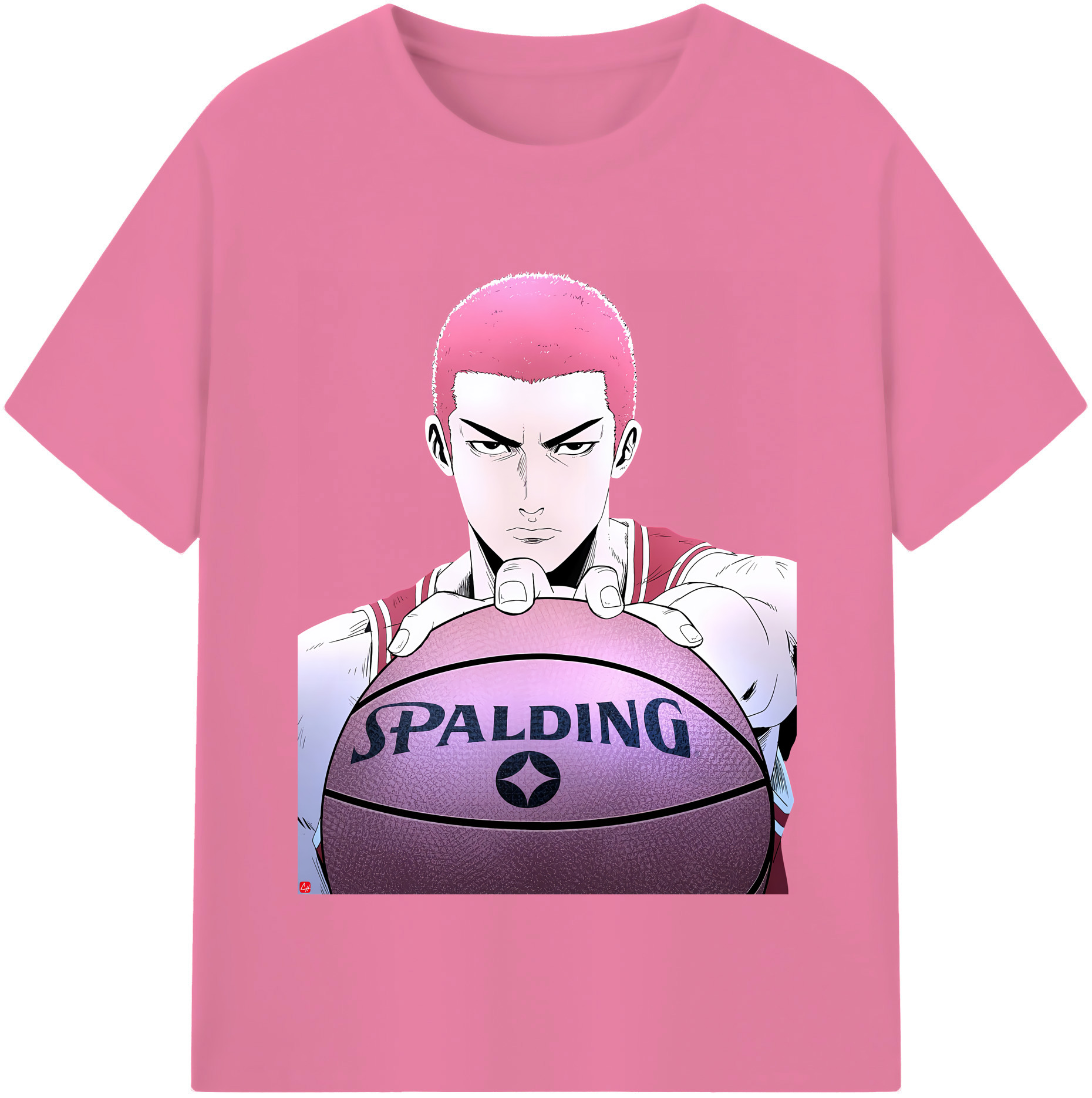 SLAM DUNK／スラムダンク 綿100％半袖Tシャツ（フロントプリント）